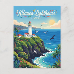 Kilauea Lighthouse Hawaii Postcard