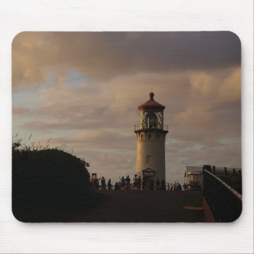 Kilauea Lighthouse in Kauai at Dusk Mouse Pad