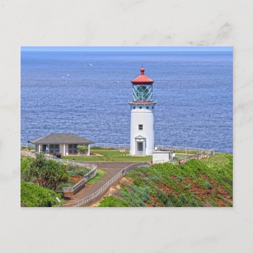 Kilauea Lighthouse on Kauai Hawaii Postcard