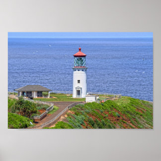Kilauea Lighthouse on Kauai, Hawaii Poster