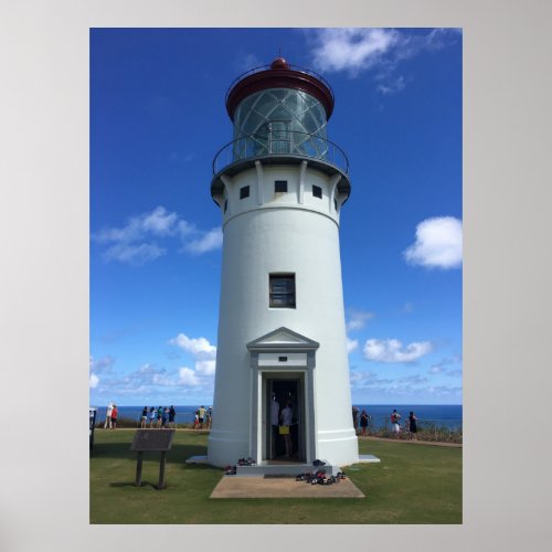 Kilauea Lighthouse on Kauai Hawaii Poster