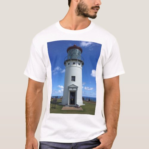 Kilauea Lighthouse on Kauai Hawaii T_Shirt