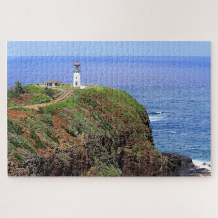 Kilauea Lighthouse On Kauai Jigsaw Puzzle