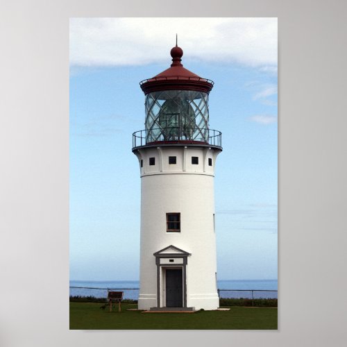 Kilauea Lighthouse on Kauai Poster