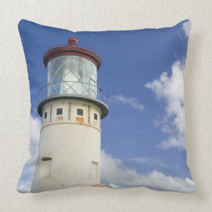 Kilauea Lighthouse Throw Pillow