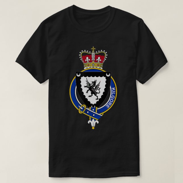 Kilgore Coat of Arms  Family Crest  T-Shirt (Design Front)