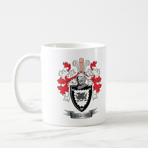 Kilgore Family Crest Coat of Arms Coffee Mug