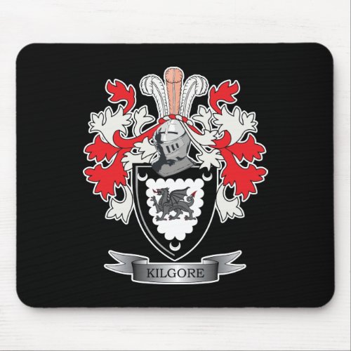 Kilgore Family Crest Coat of Arms Mouse Pad