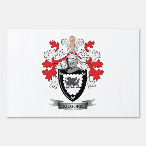 Kilgore Family Crest Coat of Arms Sign