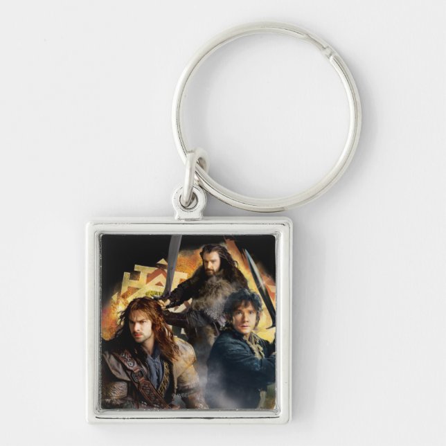 Kili, BILBO BAGGINS™, & THORIN OAKENSHIELD™ Art Keychain (Front)
