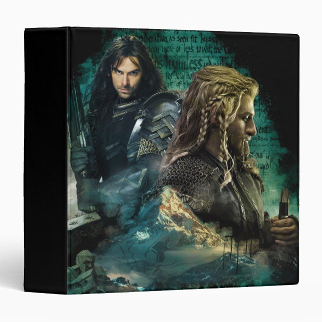 Kili & Fili Over Erebor 3 Ring Binder (Front/Spine)