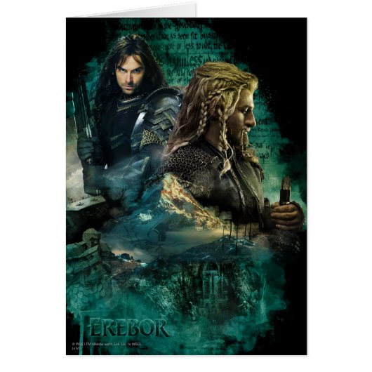 Kili & Fili Over Erebor Cards (Front)