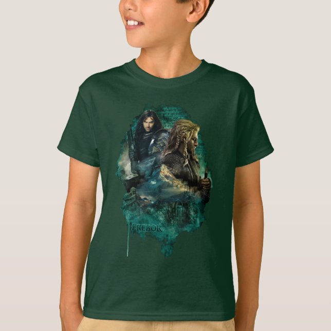 Kili & Fili Over Erebor T-Shirt (Front)