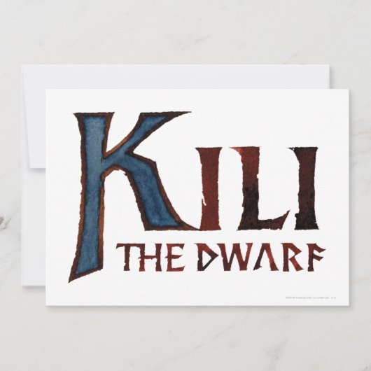 KILI THE DWARF™ Name (Front)