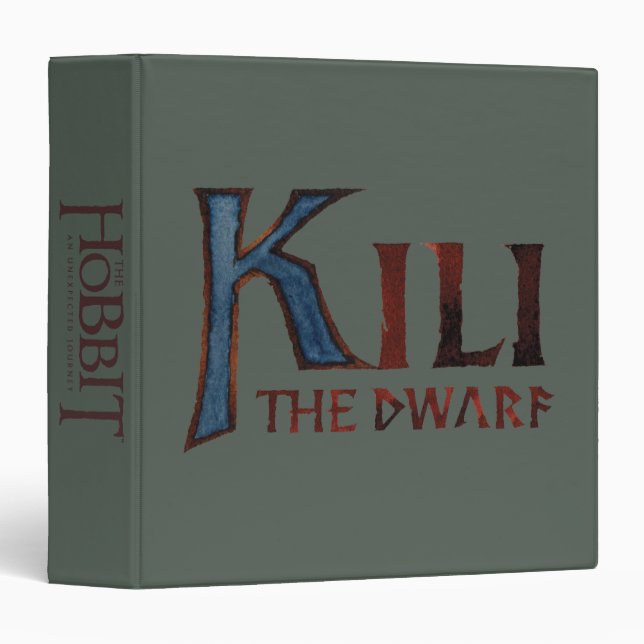 KILI THE DWARF™ Name 3 Ring Binder (Front/Spine)