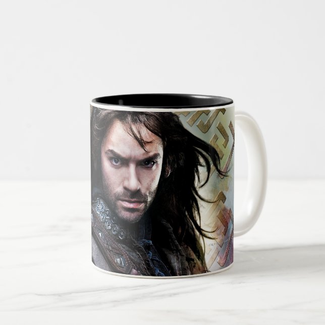 KILI THE DWARF™ With Name Two-Tone Coffee Mug (Front Right)