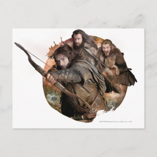 Kili, THORIN OAKENSHIELD™, and Fili Postcard