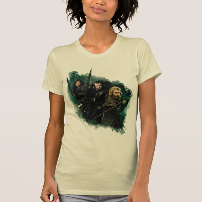 Kili, THORIN OAKENSHIELD™, & Fili Graphic T-Shirt (Front)