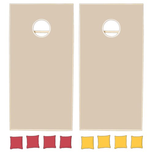 Kilim Beige Solid Color Cornhole Set