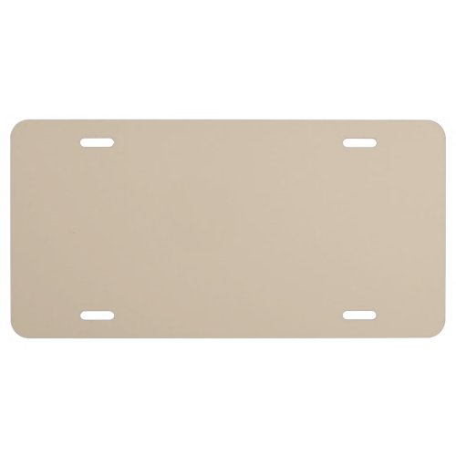 Kilim Beige Solid Color License Plate