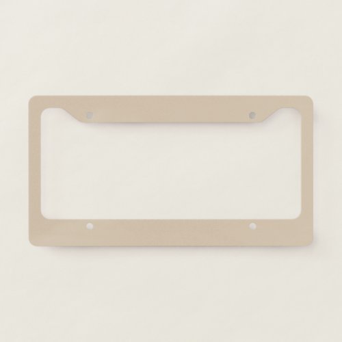 Kilim Beige Solid Color License Plate Frame