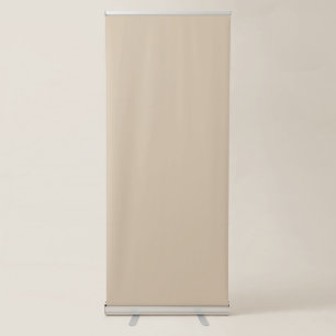 Kilim Beige Solid Color Retractable Banner