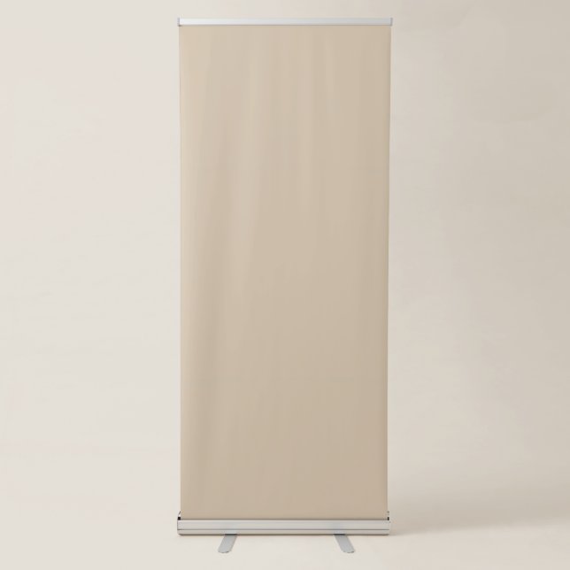 Kilim Beige Solid Color Retractable Banner (Front)