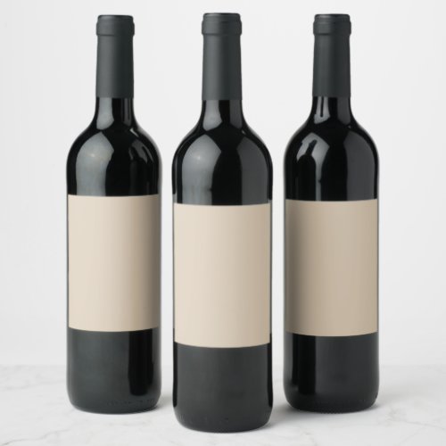 Kilim Beige Solid Color Wine Label