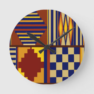 Kilim Prayer Rug design Round Clock