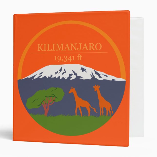 Kilimanjaro Altitude 3 Ring Binder (Front/Inside)