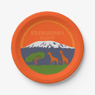 Kilimanjaro Altitude Paper Plates