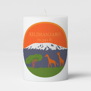 Kilimanjaro Altitude Pillar Candle