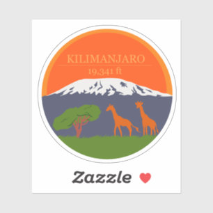 Kilimanjaro Altitude Sticker