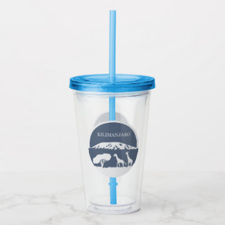 Kilimanjaro (Blue) Acrylic Tumbler