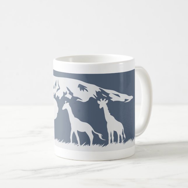 Kilimanjaro (Blue) Coffee Mug (Front Right)