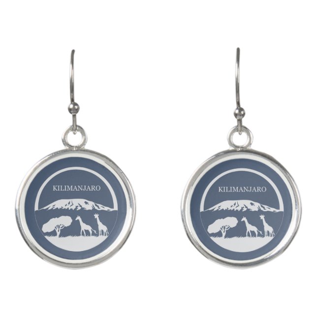 Kilimanjaro (Blue) Earrings (Front)