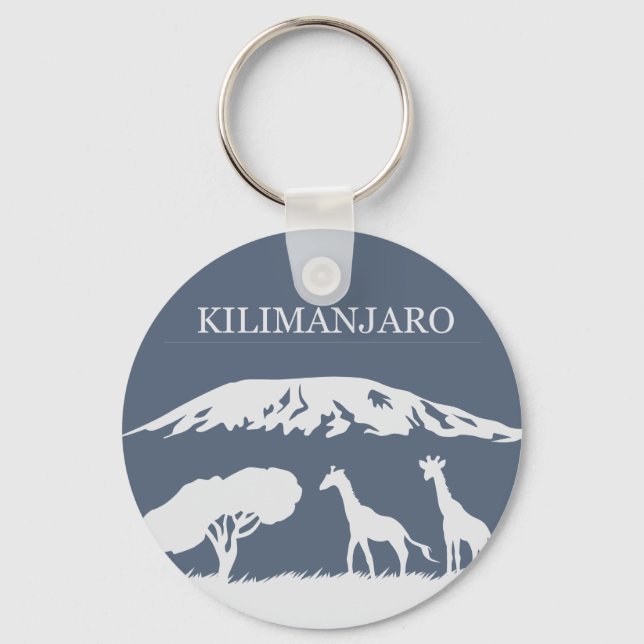 Kilimanjaro (Blue) Keychain (Front)
