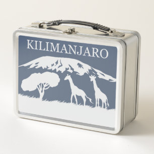 Kilimanjaro (Blue) Metal Lunch Box