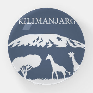 Kilimanjaro (Blue) Paperweight