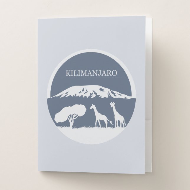 Kilimanjaro (Blue) Pocket Folder (Front)