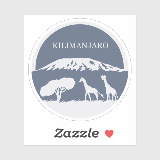 Kilimanjaro (Blue) Sticker (Sheet)