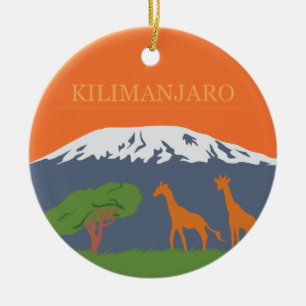 Kilimanjaro Ceramic Ornament