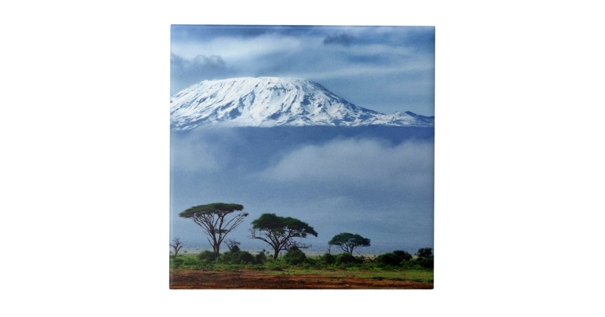 Kilimanjaro Kenya Ceramic Tile | Zazzle.com