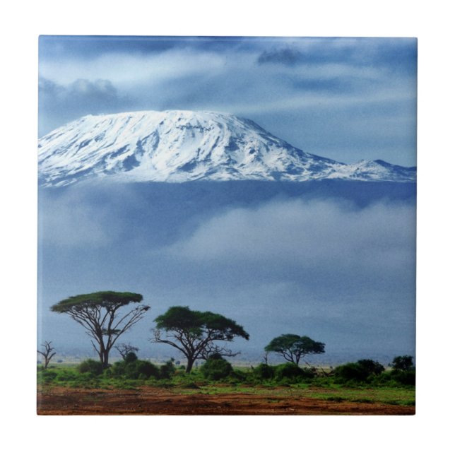 Kilimanjaro Kenya Ceramic Tile (Front)