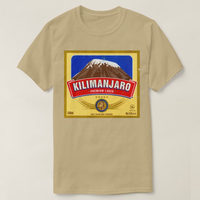 Kilimanjaro Lager T-Shirt (Design Front)