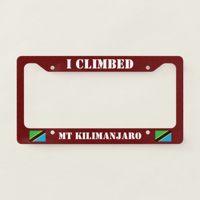 Kilimanjaro License Frames (Front)