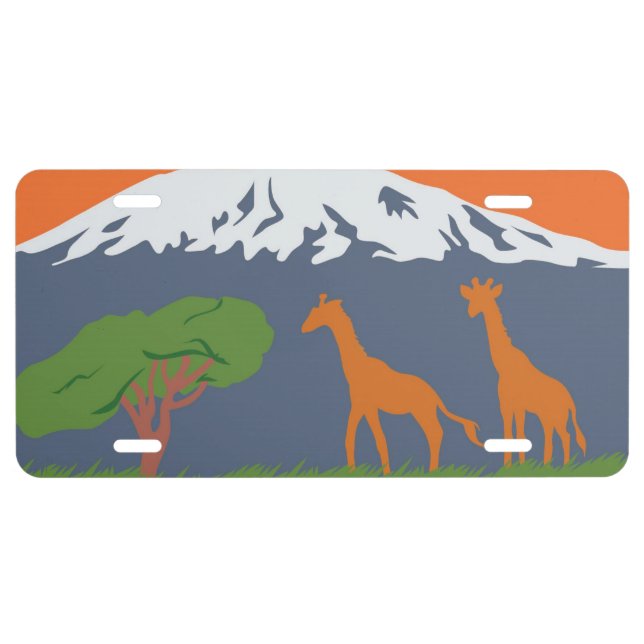 Kilimanjaro License Plate (Front)