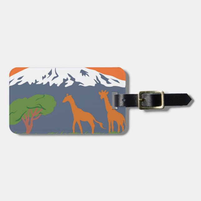 Kilimanjaro Luggage Tag (Front Horizontal)