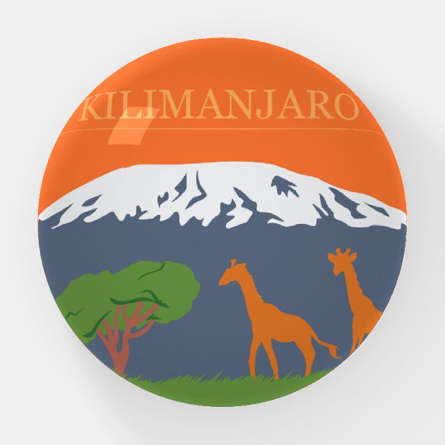 Kilimanjaro Paperweight (Front)
