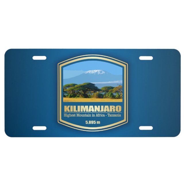 Kilimanjaro (PF) License Plate (Front)